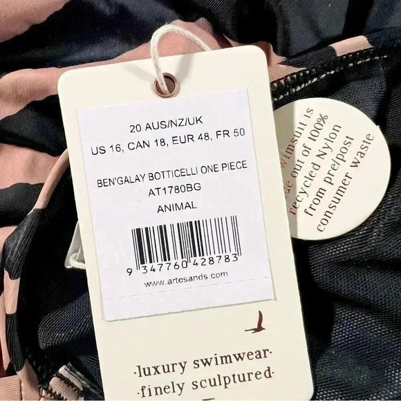 Zebra Print One Piece Swimsuit - Picture 8 of 8